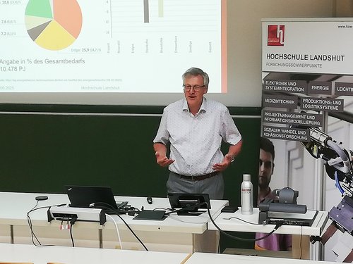 Prof. Dr. Josef Hofmann zog eine Bilanz der Energiewende. Prof. Dr. Josef Hofmann zog eine Bilanz der Energiewende.