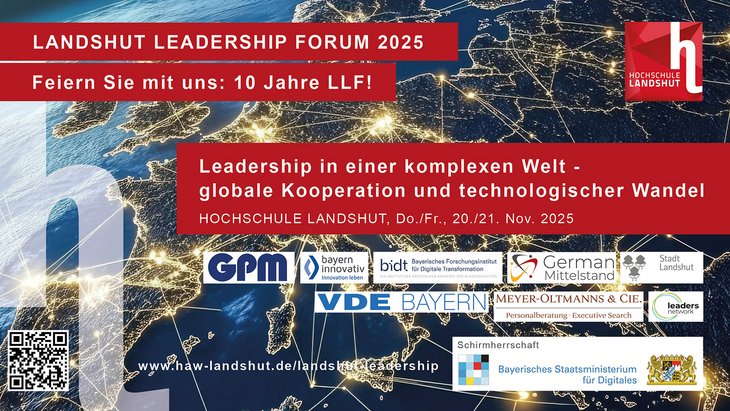 Ankündigung Grafik Landshut Leadership Forum 2025